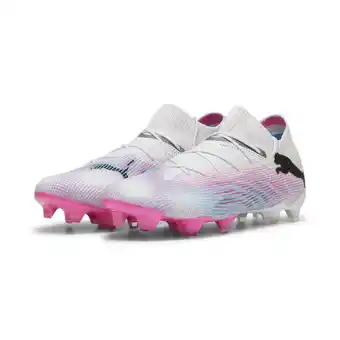 Decathlon FUTURE 7 ULTIMATE FG/AG voetbalschoenen PUMA White Black Poison Pink aanbieding