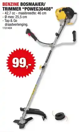 Hubo Powerplus EG POWEG30408 benzine bosmaaier 42,7cc aanbieding