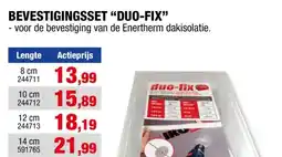 Hubo Iko Enertherm Duo-fix bevestigingsset 14cm 25 stuks aanbieding