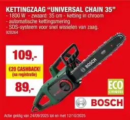 Hubo Bosch UniversalChain 35 kettingzaag 1800W 350mm aanbieding