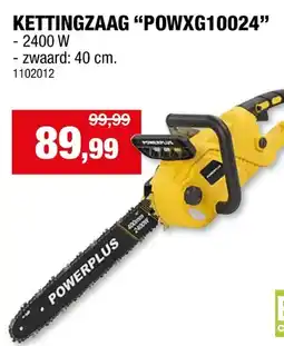 Hubo POWXG10024 elektrische kettingzaag 2400W 40cm aanbieding