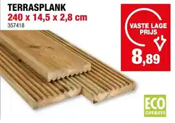 Hubo Cartri terrasplank 240x14,5x2,8 cm antislip grenen aanbieding