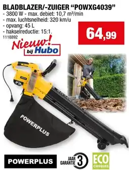 Hubo BLADBLAZER/-ZUIGER POWXG4039 aanbieding