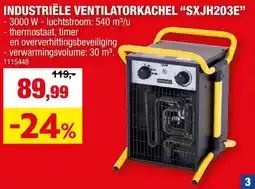 Hubo TURBO VENTILATORKACHEL SXJH102E aanbieding