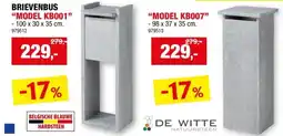 Hubo De Witte KB001 brievenbus blauwe hardsteen aanbieding