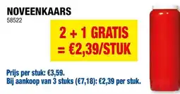 Hubo Noveenkaars 9 dagen rood aanbieding