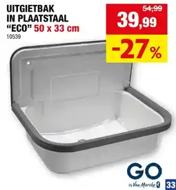 Hubo Van Marcke go uitgietbak Eco geëmailleerd plaatstaal wit aanbieding