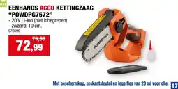 Hubo POWDPG7572 accu kettingzaag eenhands 20V 100mm zonder accu aanbieding