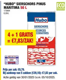 Hubo HUBO SIERSCHORS PINUS MARITIMA 50 L aanbieding