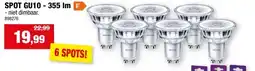 Hubo Philips LED spot GU10 4,6W 6 stuks aanbieding