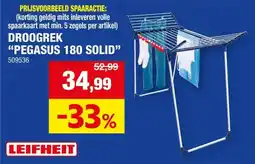 Hubo Leifheit Pegasus 180 Solid droogrek aanbieding