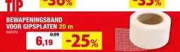 Hubo Knauf wapeningsband voor gipsplaten 20m aanbieding
