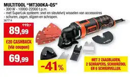 Hubo Black+Decker MT300KA-QS multitool 300W aanbieding