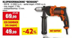Hubo Black+Decker BEH850K-QS klopboormachine 850W aanbieding