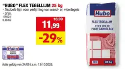 Hubo Hubo flex tegellijm 25kg aanbieding