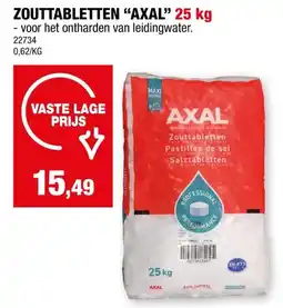 Hubo Axal zouttabletten voor waterontharders 25kg aanbieding