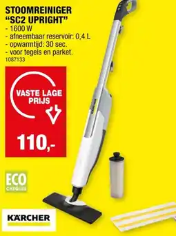 Hubo Karcher SC2 Upright stoomreiniger aanbieding