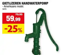 Hubo Handwaterpomp gietijzer aanbieding
