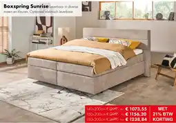 Woonsquare Boxspring Sunrise aanbieding