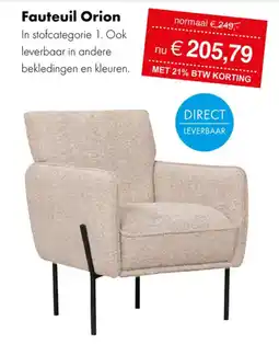 Woonsquare Fauteuil Orion aanbieding