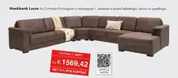 Woonsquare Hoekbank Lucca aanbieding