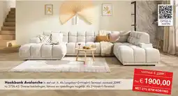 Woonsquare Hoekbank Avalanche aanbieding