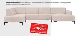 Woonsquare Hoekbank Monaco aanbieding