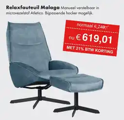 Woonsquare Relaxfauteuil Malaga aanbieding
