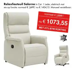 Woonsquare Relaxfauteuil Salerno aanbieding