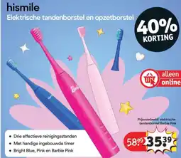 Kruidvat elektrische tandenborstel Barbie Pink aanbieding