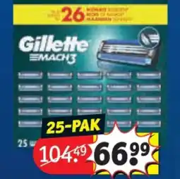 Kruidvat Gillette Mach3 aanbieding