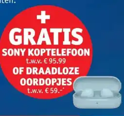 Kruidvat DRAADLOZE OORDOPJES aanbieding