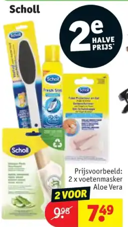 Kruidvat 2 x voetenmasker Aloe Vera aanbieding