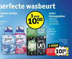 Kruidvat 3 x Lenor wasverzachter Fresh Air 504 ml aanbieding