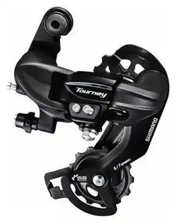 Decathlon SHIMANO Rear Derailleur Tourney RD-TY300 6/7V SGS Black (Direct-Mount) aanbieding