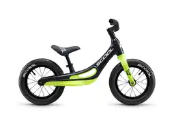 Decathlon S'COOL Loopfiets pedeX magnesium - Zwart/Geel aanbieding