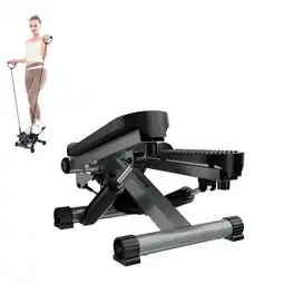 Decathlon Stepper met elastieken, mini-stepper met teller, appartementfitness aanbieding