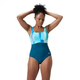 Decathlon Dames zwempak uit 1 stuk Speedo Eco New Contour Eclipse Pr aanbieding