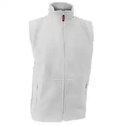 Decathlon Heren Actief Anti Pilling Fleece Bodywarmer Jasje (Wit) aanbieding