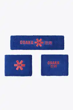 Decathlon Osaka zweetbandset | Prinses Blauw-Cayenne Rood aanbieding