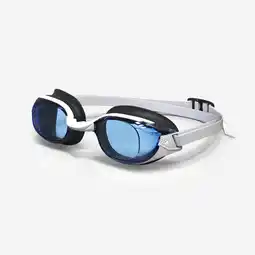 Decathlon Zwembril Bfit universele maat wit met blauw getinte glazen aanbieding