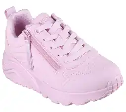 Decathlon SKECHERS Kinderen UNO LITE EASY ZIP Sneakers Lichtroze aanbieding