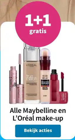 Plein.nl Alle Maybelline en L'Oréal make-up aanbieding