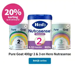Plein.nl Pure Goat 2 & 3 en Hero Nutrasense aanbieding