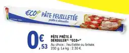 E.Leclerc Pâte Prête à Dérouler Eco+ aanbieding