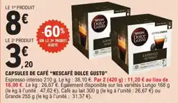 E.Leclerc Capsules De Café Nescafé Dolce Gusto aanbieding
