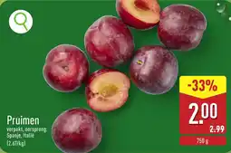 ALDI Pruimen aanbieding