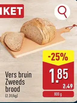 ALDI Vers bruin Zweeds brood aanbieding