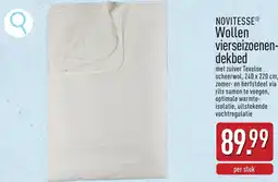ALDI Novitesse wollen vierseizoenendekbed aanbieding
