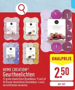 ALDI Home creation geurtheelichten aanbieding